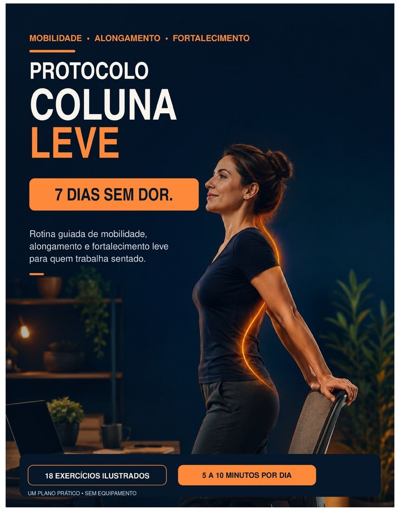Capa do e-book Protocolo Coluna Leve